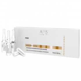 APIS DEPIQ PRO SYSTEM Maska do zaawansowanej depigmentacji przebarwień, 10x3ml + 10x0,7g 