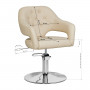 Chaise de coiffure gabbiano parma beige {attributes}