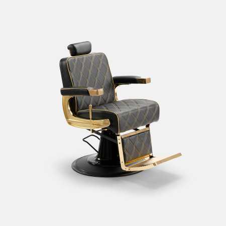 Maximus barber chair black gold v2