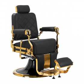 Sillón de barbero Royal Prestige Oro-Negro 