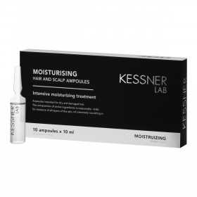 KESSNER LAB Moisturising ampułki do skóry głowy i włosów 10 x 10 ml 