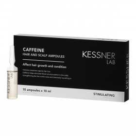 Ampollas de cafeína KESSNER LAB para cuero cabelludo y cabello - 10 x 10 ml 