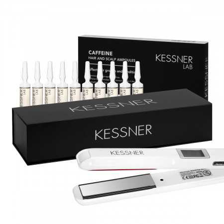 Kessner Hair Kit: Dispositivo ad Ultrasuoni e Fiale alla Caffeina 