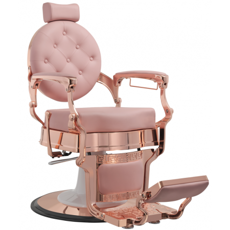 Fauteuil Barbier Florence Rose vue de profil