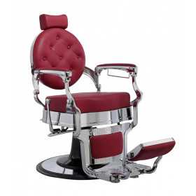 Fauteuil barbier florence rouge 