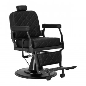 Fauteuil Barbier Professionnel Eleganzo Noir Extra