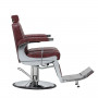 Sillón de Barbero LuxeMaster Burdeos 880 visto de perfil