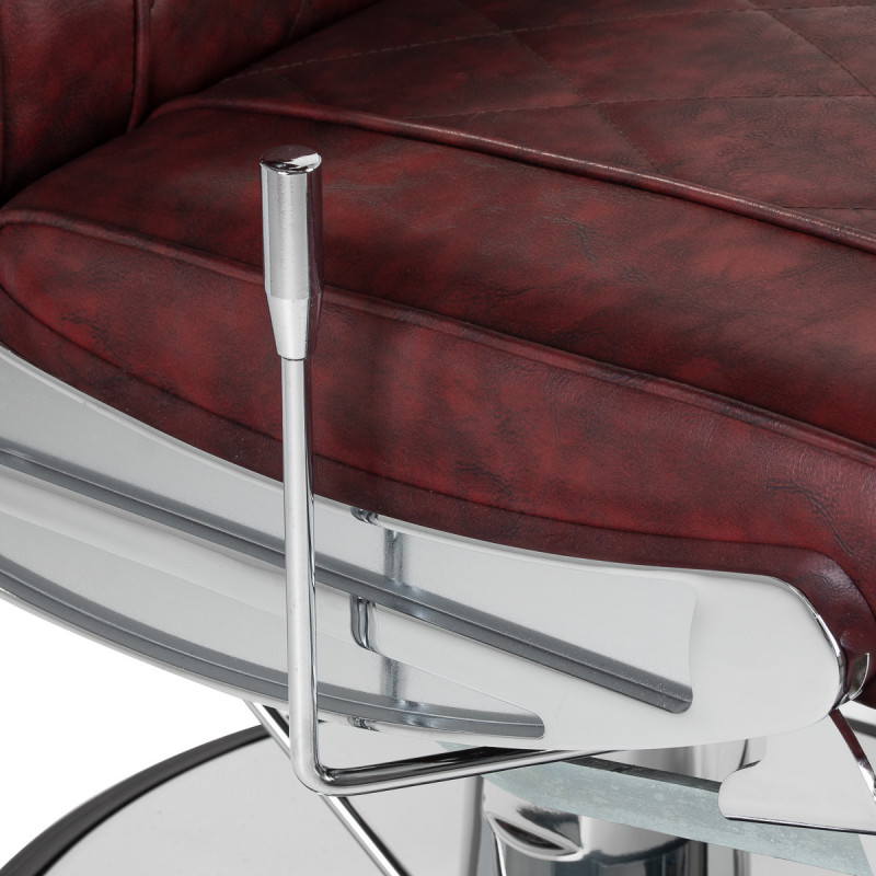 LuxeMaster Bordeaux 880 Barber Chair tilt lever view