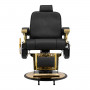 Fauteuil de Barbier Majestic Gold noir  vue de face