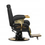 Majestic Gold Black Barber Chair Side View