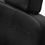 Majestic Gold black barber chair zoom engraved backrest patterns