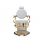 Florence Barber Chair Gold Bench Front View