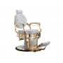 Florence Barber Chair Gold Bench profile view 2