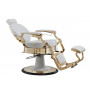 Florence Barber Chair Gold Bench inclined profile view