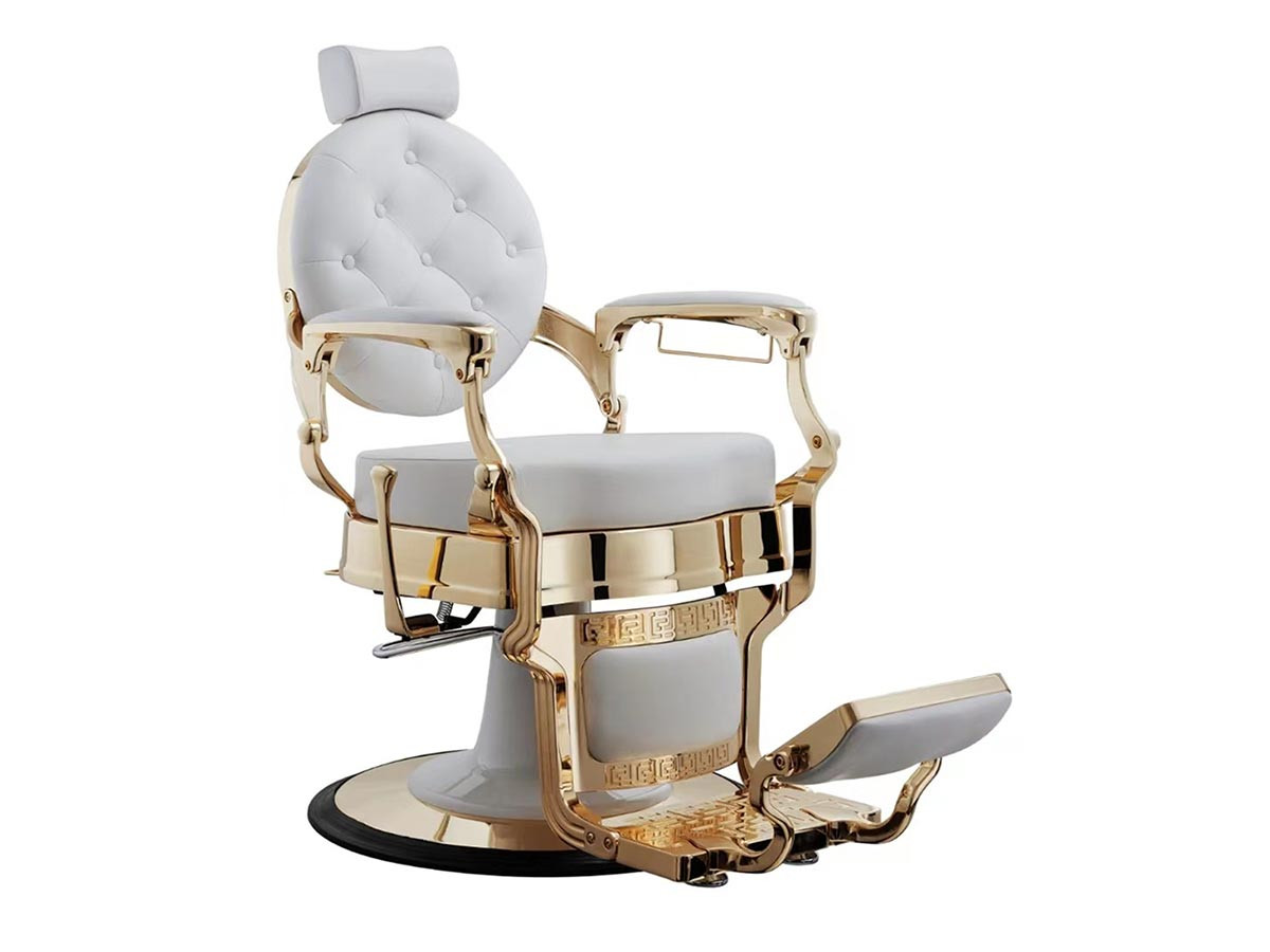 Florence Barber Chair Gold Bench